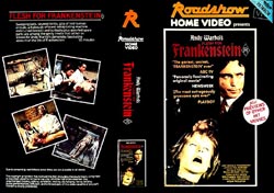 Frankenstein (Andy Warhol's) DVD cover
