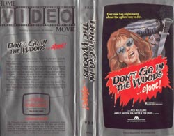 Don’t Go in the Woods… Alone!  DVD cover