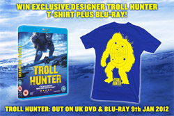 Win <b>Troll Hunter</b> T-shirts and a Blu Ray copy of the film
