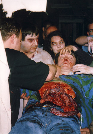 on set photos from Shaun of the Dead - dylan moran's demise 3