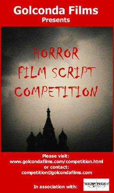 New Horror Script competition from <b>Golconda Films</b>