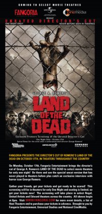 <b>Land of the Dead - Uncut</b> screenings across the US and DVD details