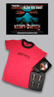 Win <b>Night Watch</b> T-shirts and Shot Glasses